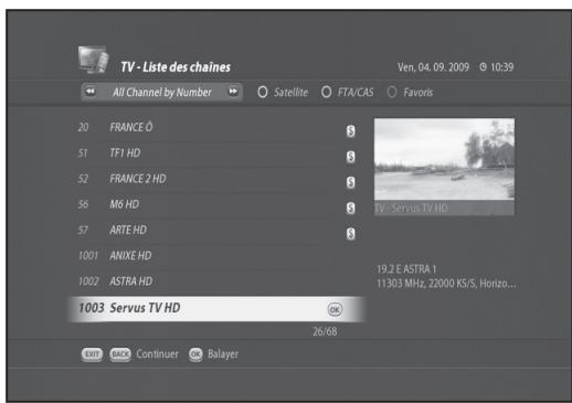 VISIOSAT TNT 5050 TNTSAT - List des chaînes - 1