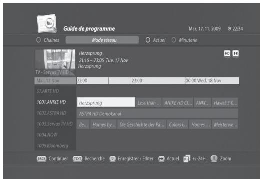 VISIOSAT TNT 5050 TNTSAT - Programmation d'un enregistrement avec le Guide des programmes - 1