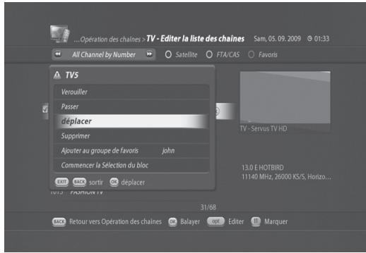VISIOSAT TNT 5050 TNTSAT - Editor la chaine - 1