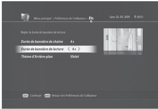 VISIOSAT TNT 5050 TNTSAT - Modification du thème d'arrière-plan - 1