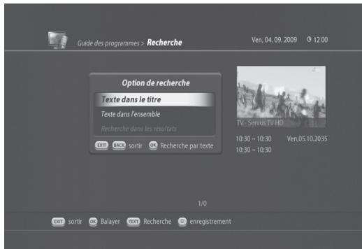 VISIOSAT TNT 5050 TNTSAT - Fonction de recherche des informations de programmation - 2