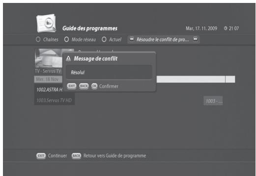 VISIOSAT TNT 5050 TNTSAT - Gestionnaire de conflits d'enregistrements - 3