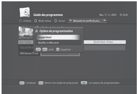 VISIOSAT TNT 5050 TNTSAT - Gestionnaire de conflits d'enregistrements - 2