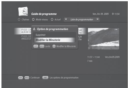 VISIOSAT TNT 5050 TNTSAT - Modification de la liste de programmes mémorisés - 1
