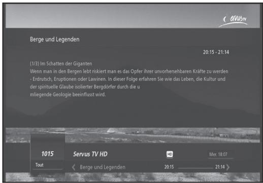 VISIOSAT TNT 5050 TNTSAT - Informations détaillées sur les programmes - 1
