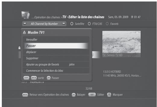 VISIOSAT TNT 5050 TNTSAT - Ignorer des chaînes - 1