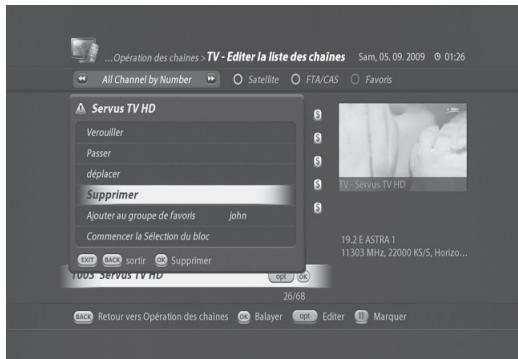 VISIOSAT TNT 5050 TNTSAT - Editor la chaine - 1