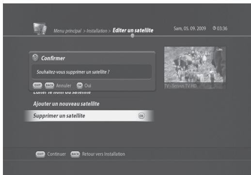 VISIOSAT TNT 5050 TNTSAT - Suppression de satellites - 1