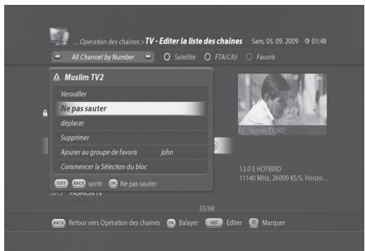 VISIOSAT TNT 5050 TNTSAT - Ignorer des chaînes - 3