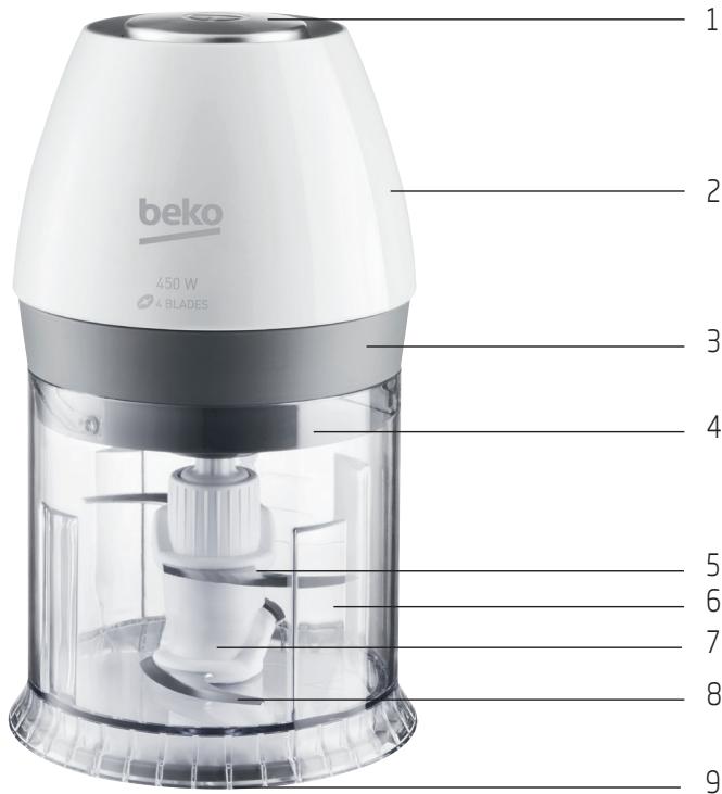 BEKO CHP6450W - Vue d'ensemble - 1