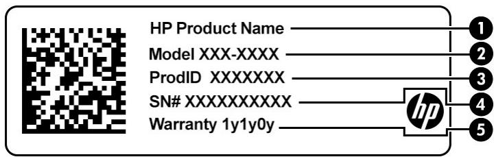 HP 15-DW1023NF - Étiquettes - 2