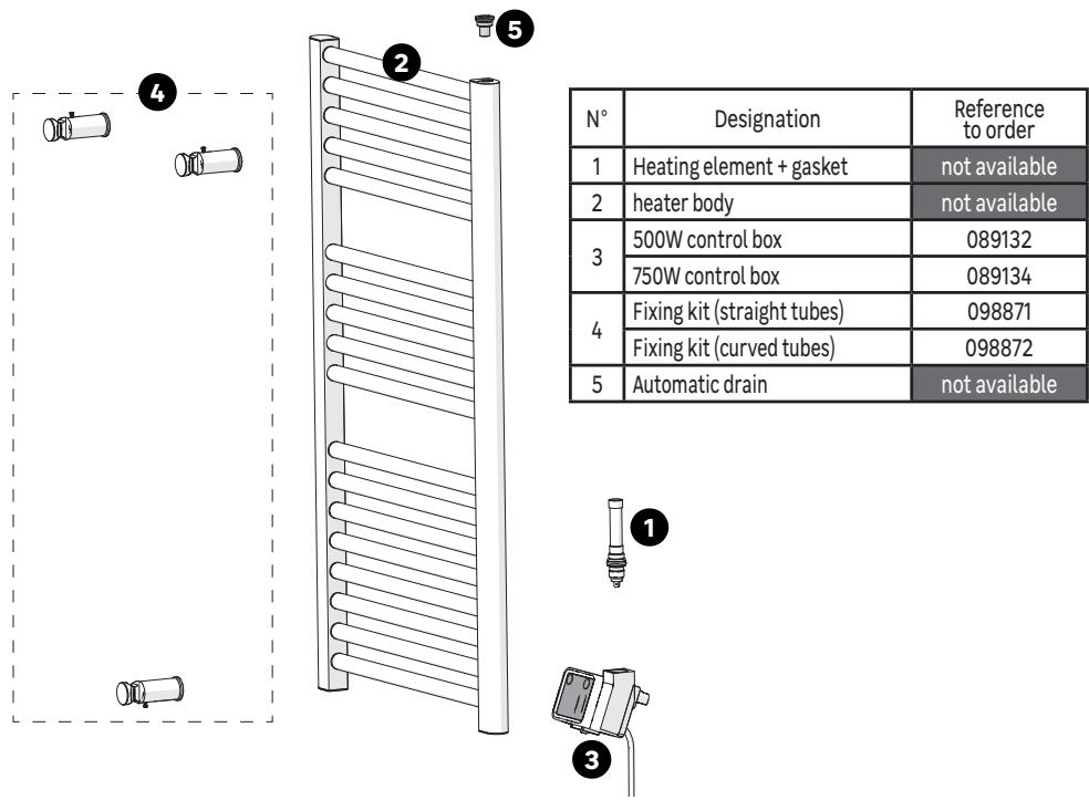 EQUATION Kaltar  500W - SPARE PARTS - 1
