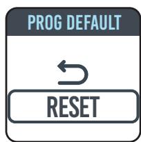 EQUATION W  Luz - RETOUR A la programmation par default - 5