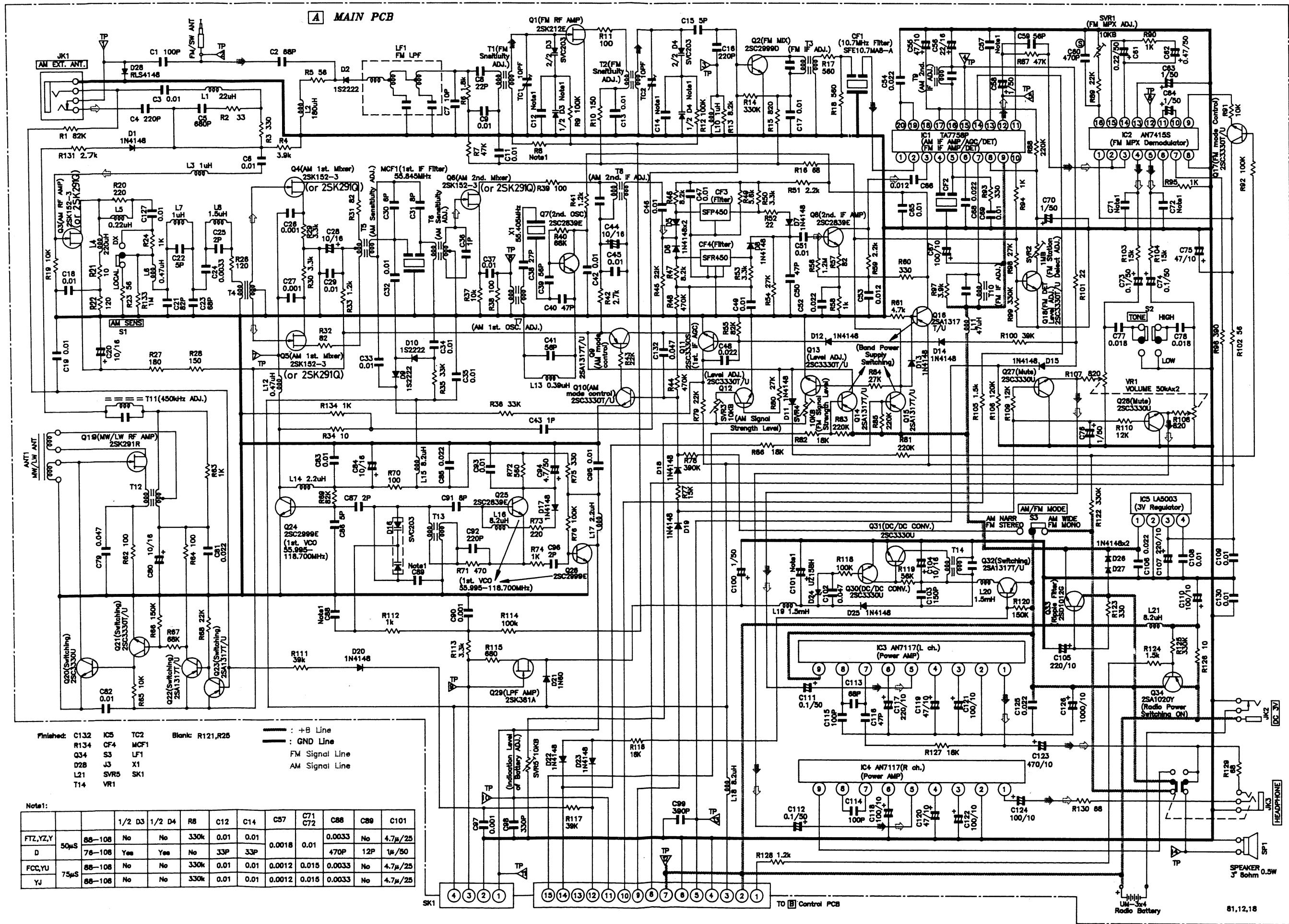 AIWA Aiwa wr-d1000 - TRANSISTORS - 13