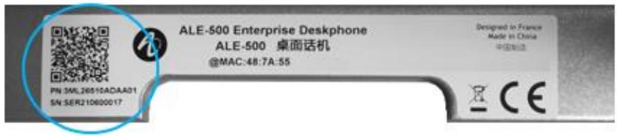 ALCATEL-LUCENT ALE-300 - Numéro de produit / Numéro de série - 1