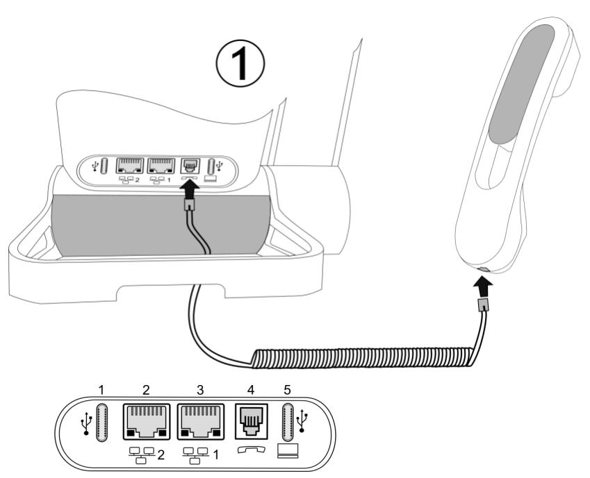 ALCATEL-LUCENT ALE-300 - Installer un combiné comforts filaire - 1