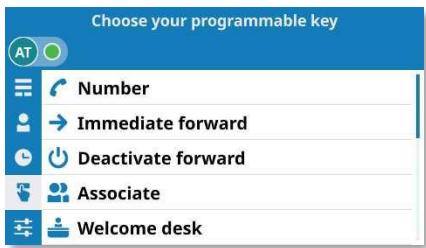 ALCATEL-LUCENT ALE-300 - Ouvrir le menu local de l'utilisateur : Touches. - 2