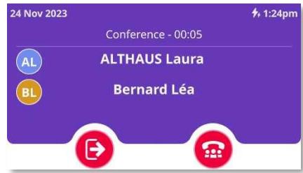 ALCATEL-LUCENT ALE-300 - Vousêtes en conversation avec un appelant. - 3