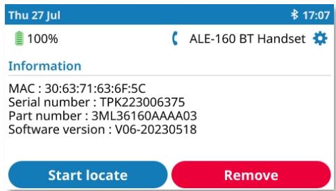 ALCATEL-LUCENT ALE-400 - Retirer le combiné - 6