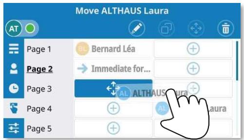 ALCATEL-LUCENT ALE-400 - Si vous utilisez un téléphone de bureau avec écran tactile, vous pouvez également utiliser la méthode suivante (ALE-500/ALE-400). - 1
