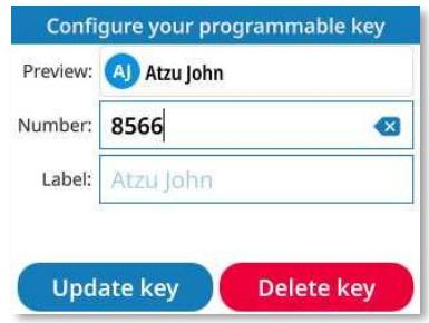 ALCATEL-LUCENT ALE-400 - Ouvrir le menu local de l'utilisateur : Touches. - 2