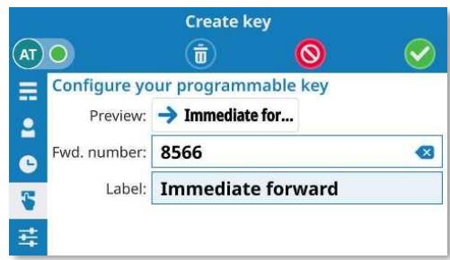 ALCATEL-LUCENT ALE-400 - Créer une touche de renvoi immédiat - 4