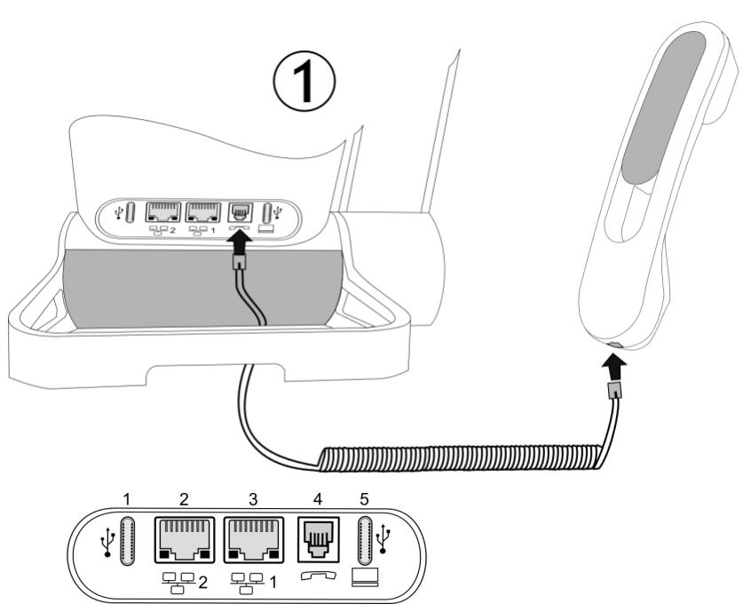 ALCATEL-LUCENT ALE-500 - Installer un combiné comforts filaire - 1