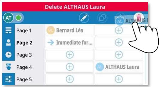 ALCATEL-LUCENT ALE-500 - Si vous utilisez un téléphone de bureau avec écran tactile, vous pouvez également utiliser la méthode suivante (ALE-500/ALE-400): - 2