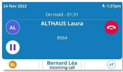 ALCATEL-LUCENT ALE-500 - Recevoir un deuxième appel - 1
