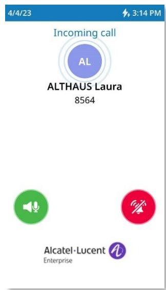 ALCATEL-LUCENT ALE-500 - Écran des appels entrants - 1