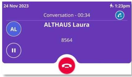 ALCATEL-LUCENT ALE-500 - Vousêtes en conversation avec un appelant. - 1