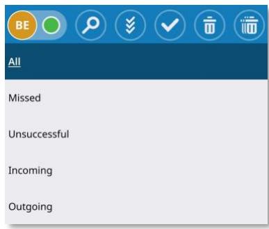 ALCATEL-LUCENT ALE-500 - Ouvrir le menu local de l'utilisateur : Journal d'appels. - 3