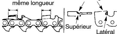 MCCULLOCH CS 420T Tronçonneuse - POUR AFFUTER LA CHAINE : - 3