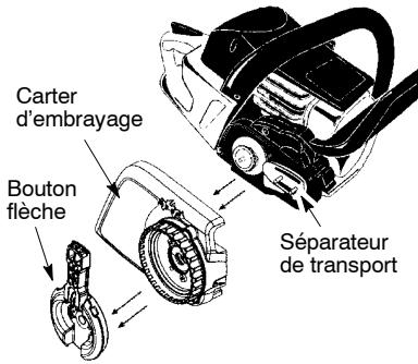 MCCULLOCH CS 420T Tronçonneuse - ATTACHER LA BARRE ET LA CHAINE (si elles ne sont pas déjà attachées) - 2