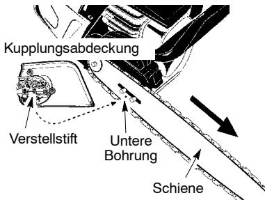MCCULLOCH CS 420T Tronçonneuse - SCHWERT UND KETTE MONTIEREN (wenn nicht schon montiert) - 7