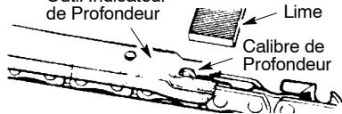 MCCULLOCH CS 420T Tronçonneuse - POUR AFFUTER LA CHAINE : - 7