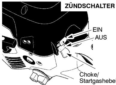 MCCULLOCH CS 420T Tronçonneuse - MOTORSTART BEI KALTEM MOTOR (oder bei warmen Motor nach dem Betanken) - 1