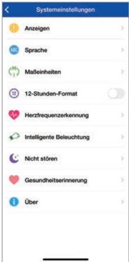SILVERCREST MONTRE FITNESS CONNECTÉE  SFW200 - Systemeinstellungen - 1