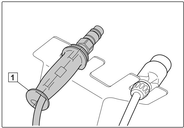 AMAZONE E+S 751 - Découpler les flexibles hydrauliques - 2