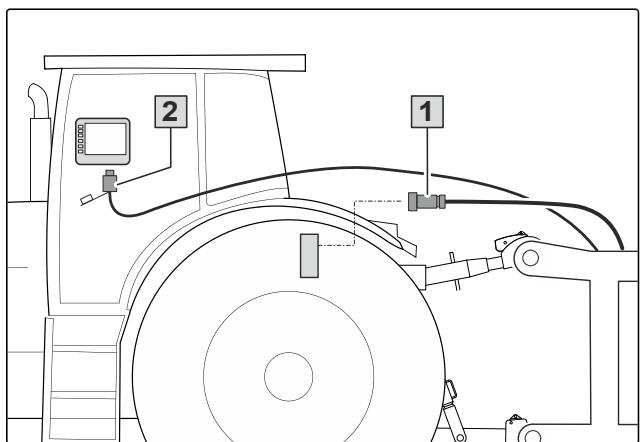 AMAZONE E+S 751 - Déconnecter l'ISOBUS ou l'ordinateur de commande - 1