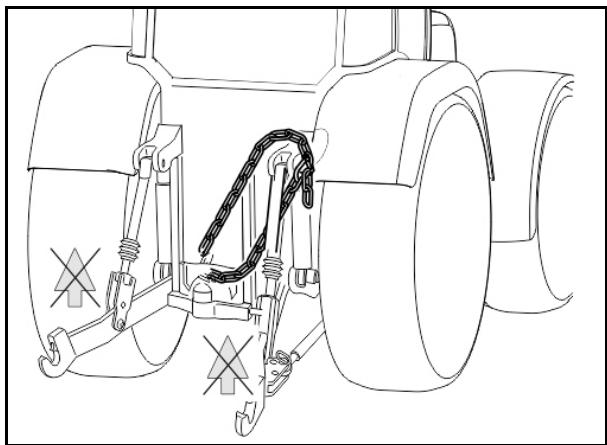 AMAZONE UG 2200 Super - Chaine de sécurité des bras inférieurs - 1