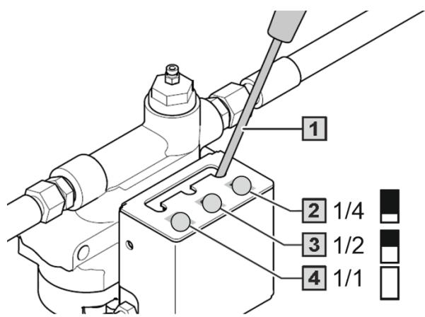 AMAZONE UG 2200 Super - Ajuster le système hydraulique de freinage à deux conduites à l'état de chargement - 1