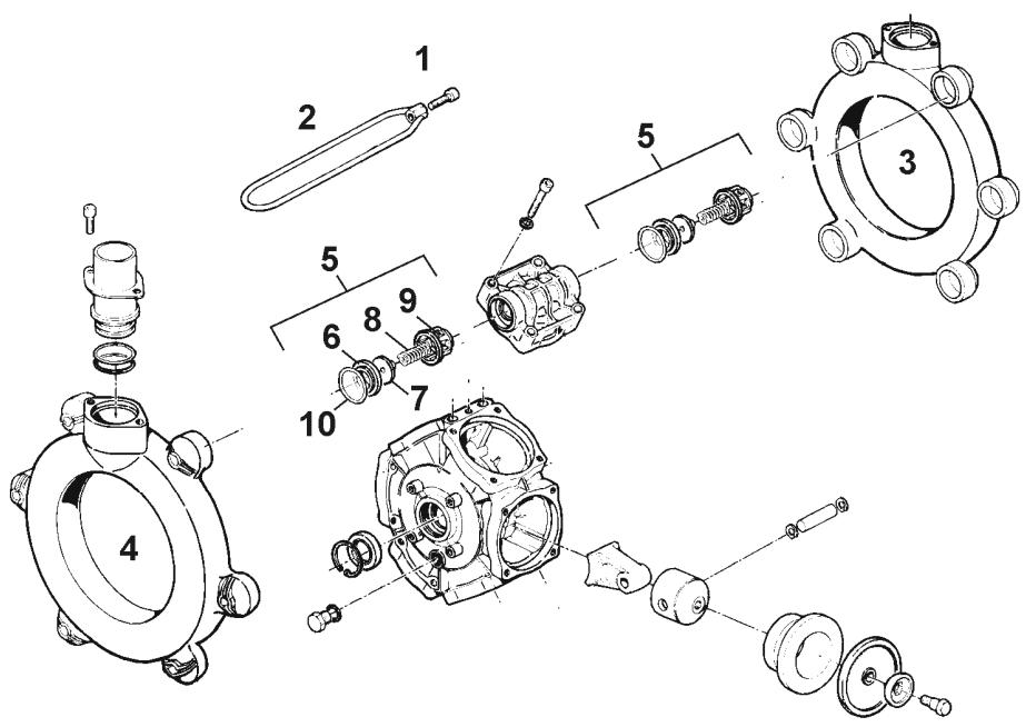 AMAZONE UG 2200 Special - Contrôle et remplacement des clapets côté aspiration et refoulement (opération en atelier) - 2