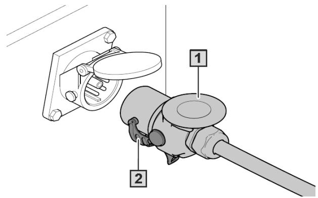 AMAZONE UG 2200 Special - Découpler le système hydraulique de freinage à deux conduites - 3