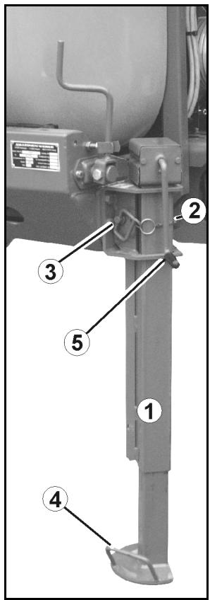 AMAZONE UG 3000 Super - Béquille mobile (Fig. 41/1): - 2
