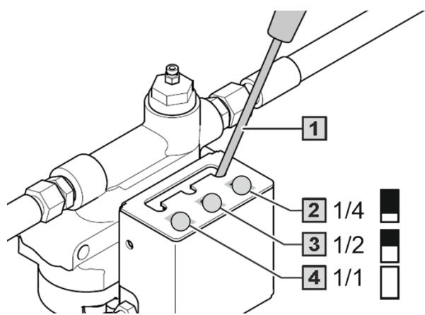 AMAZONE UG 3000 Special - Ajuster le système hydraulique de freinage à deux conduites à l'état de chargement - 1