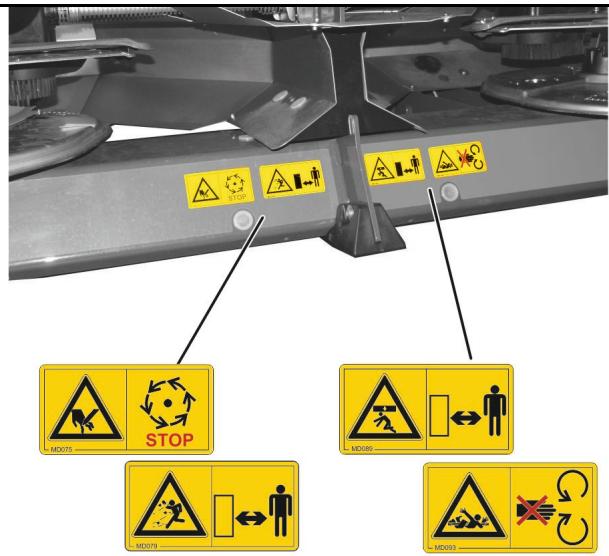 AMAZONE ZA-V Control - Pictogrammes d'advertissement - 2