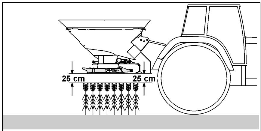 AMAZONE ZA-V Tronic - Hauteur d'attelage pour l'épandage tardif - 1