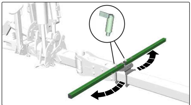 AMAZONE Tyrok 400 - Mettre la signalisation avant en position de transport - 1