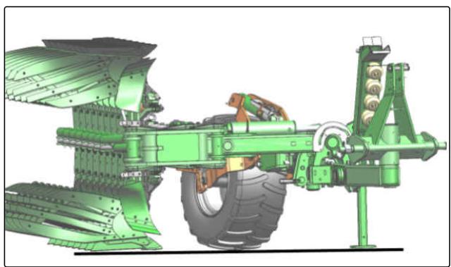 AMAZONE Tyrok 400 - Arrête la machine sur les corps de charrue - 1